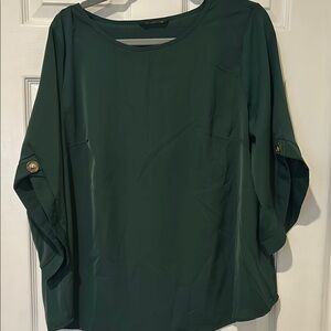 Elegant Green Women's Top